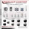 Service Caster 3'' Black Heavy Duty Floor Safe Twin Wheel Caster 1/2'' Threaded Stem, 5PK SCC-TS02S75-TPR-BLK-121315-5 - alternate 2